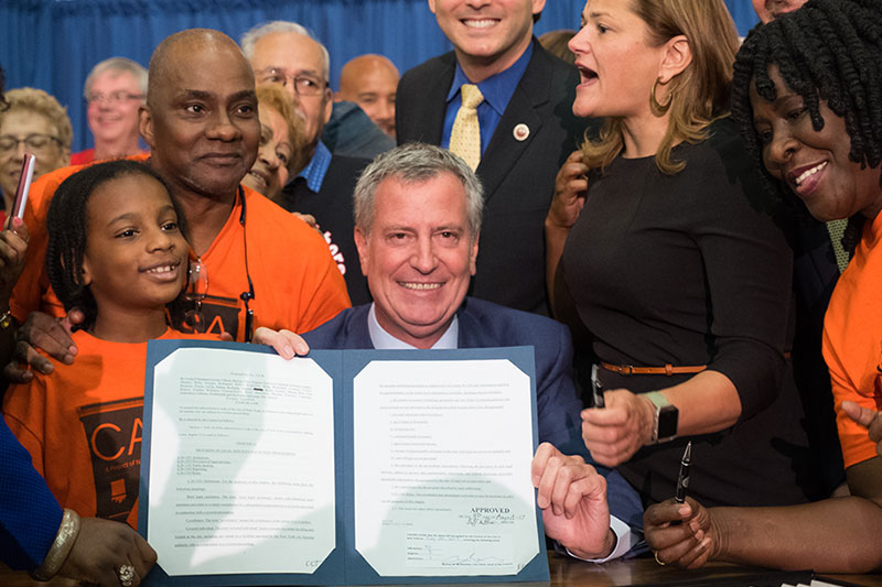 Signs Legislation to Provide Low-Income New Yorkers with Access to Counsel for Wrongful Evictions