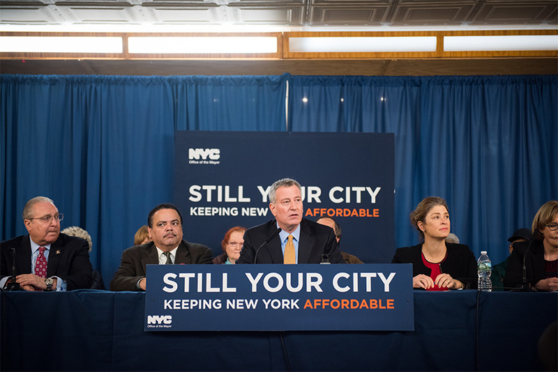 Mayor de Blasio Announces Major Progress Helping New Yorkers Afford Their Homes and Neighborhoods