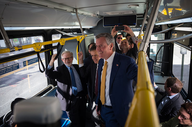 Mayor de Blasio Announces Plans to Expand Select Bus Service to 500,000 More Bus Riders