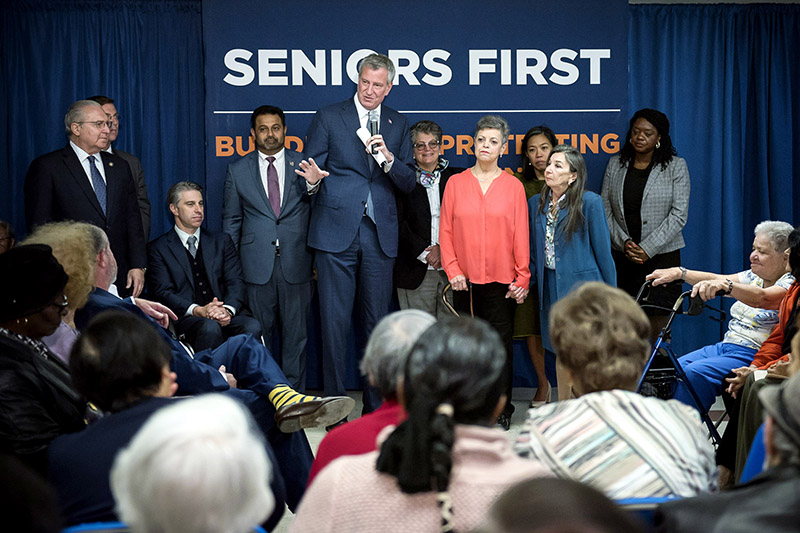 Mayor de Blasio Doubles Planned Senior Housing to 30,000 Affordable Homes