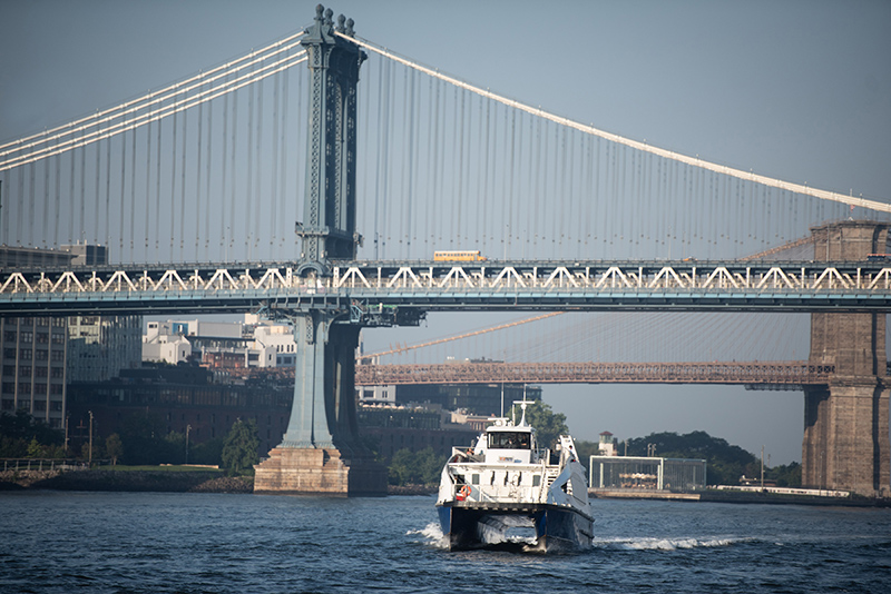 Mayor de Blasio Launches Lower East Side Ferry Route,