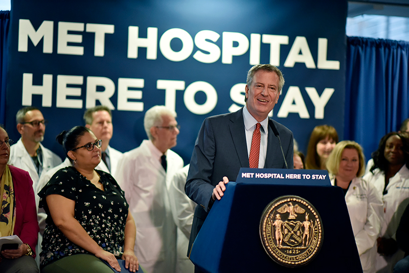 De Blasio Announces $52 Million Planned Capital Investment for NYC Health + Hospitals/Metropolitan