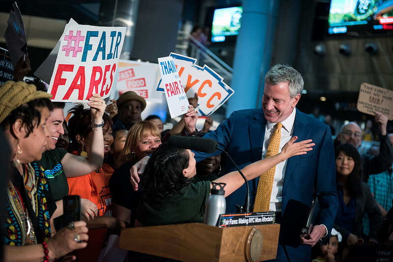 Mayor de Blasio Delivers Remarks at Rally Celebrating Fair Fares Funding