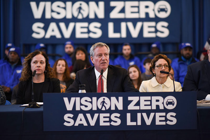 Mayor de Blasio Announces New Vision Zero Action Plan To Make Most Dangerous Streets Safer