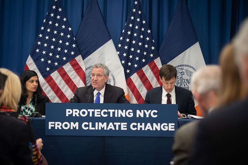 Mayor de Blasio Announces Resiliency Plan to Protect Lower Manhattan From Climate Change