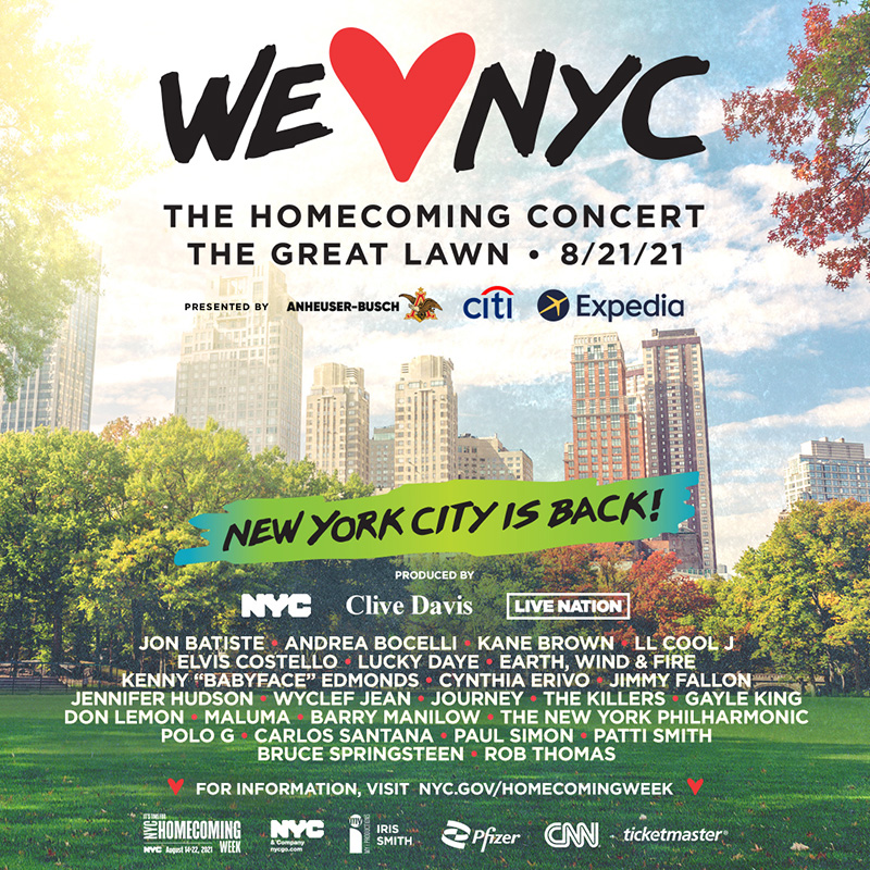 We [Heart] NYC - The Homecoming Concert - The Great Lawn - 8/21/21