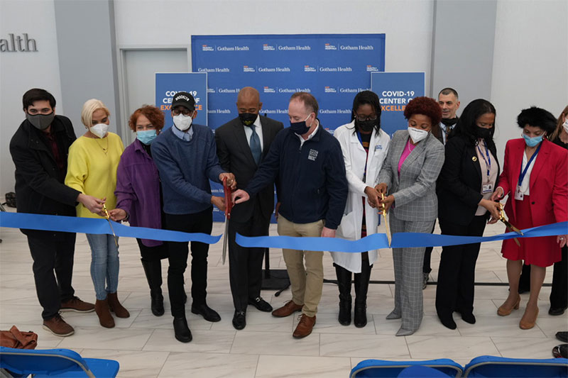 Mayor Adams, NYC Health + Hospitals/Gotham Health Open new COVID-19 Center of Excellence in Brooklyn