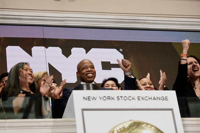Mayor Adams Rings Opening Bell at the New York Stock Exchange