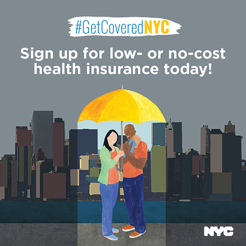 Logo for GetCoveredNYC is Here to Help!