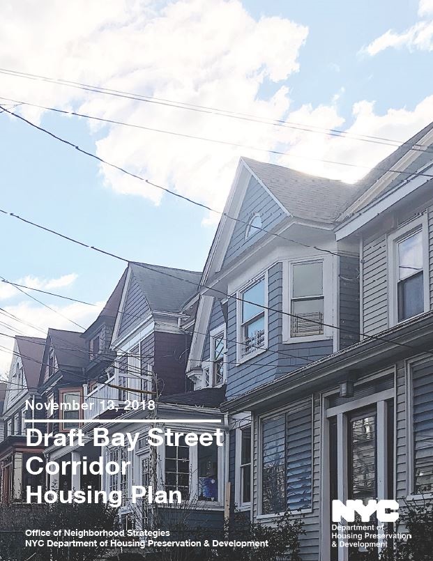 Draft Bay Street Housing Plan Cover