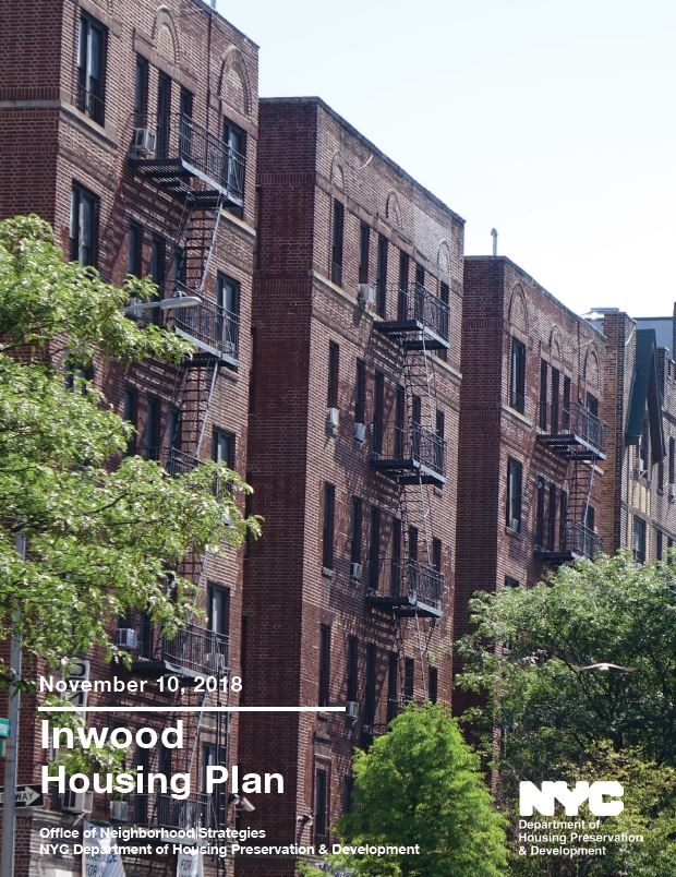 Inwood housing plan cover page.