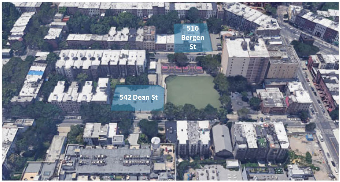 aerial image of the RFP sites and neighborhood context