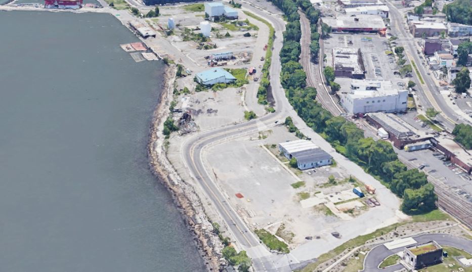 aerial photo of the site