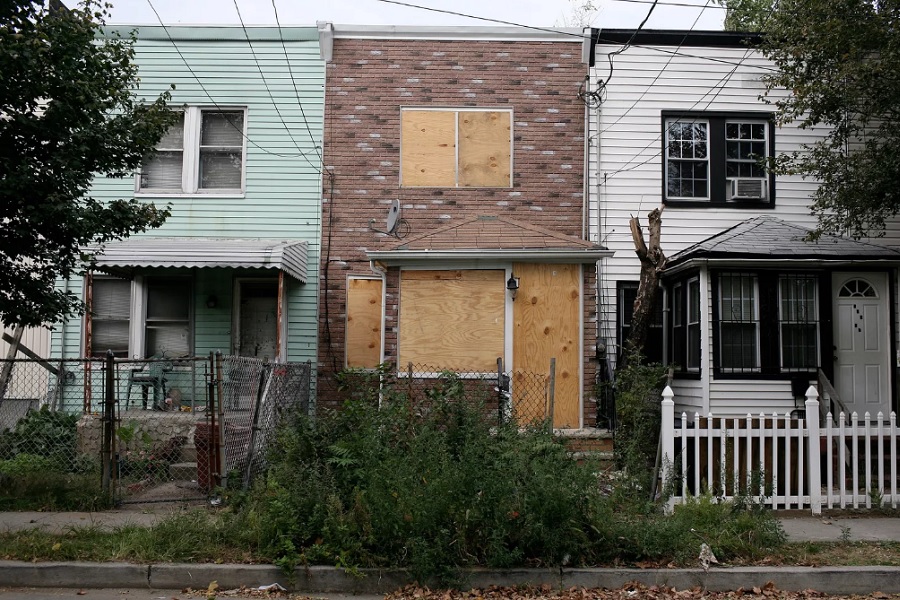 Abandoned homes in Jamaica, Queens, in 2008