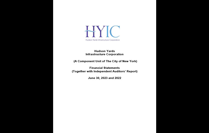 HYIC FY23 Financial Statements cover
                                           