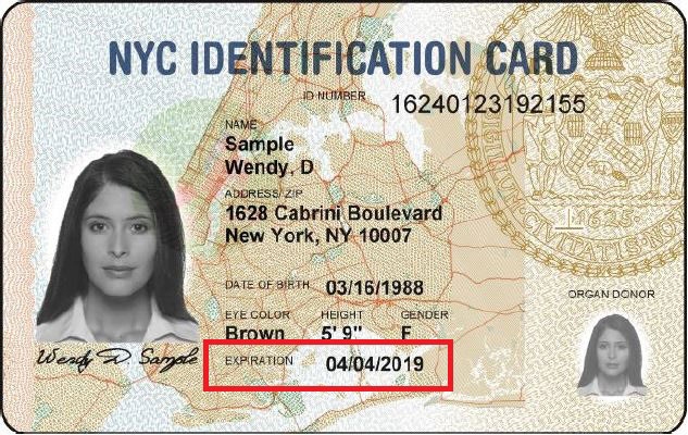 Image of an IDNYC Card