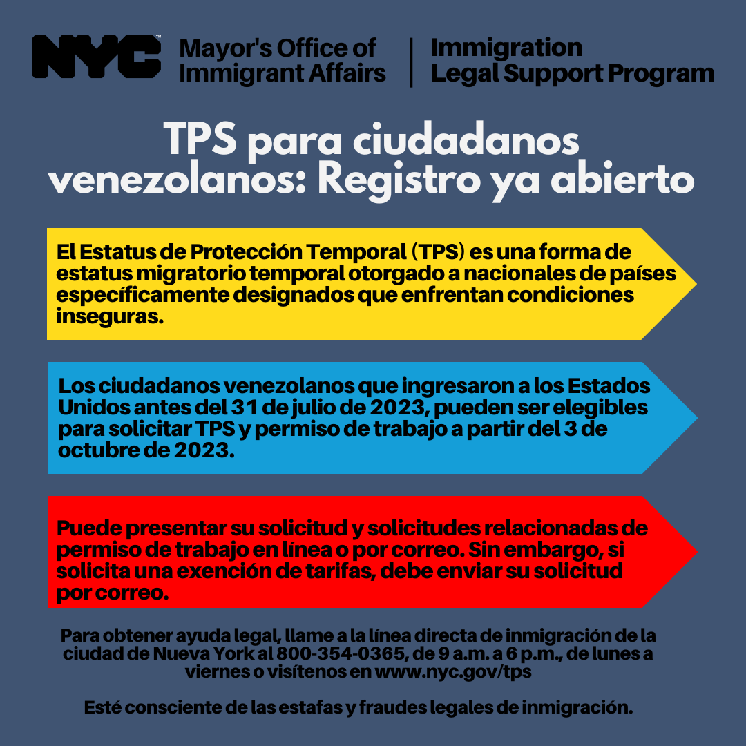 TPS Flyer in Spanish
