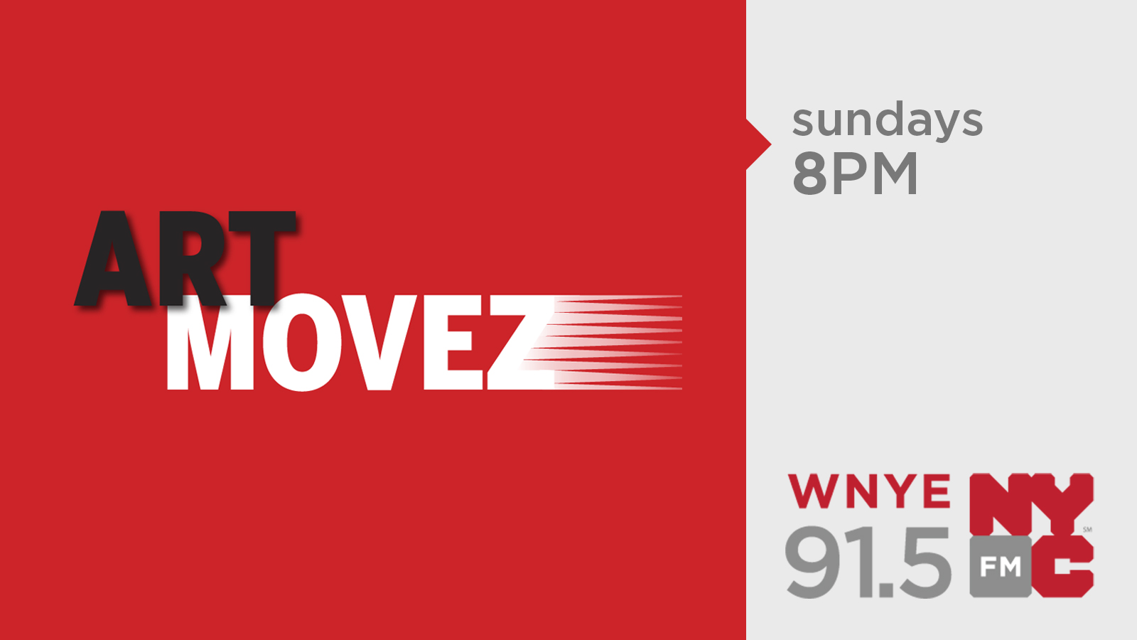 Art Movez logo image, Sundays 8PM on WNYE 95.1FM 