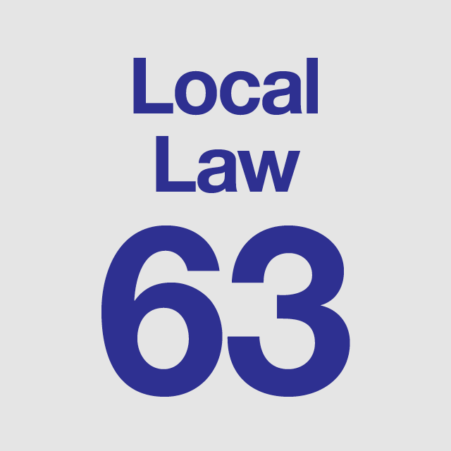 Local Law 63