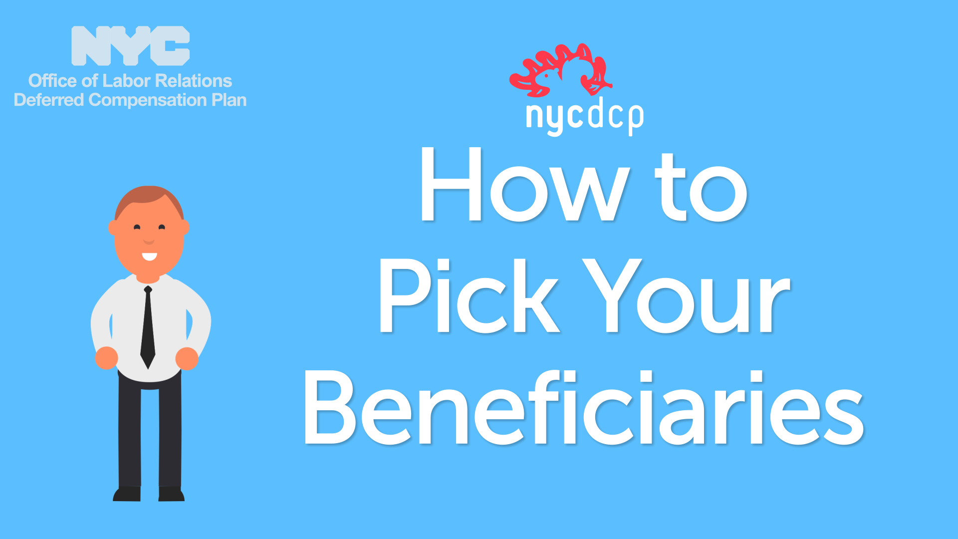 Character next to the words "How to Pick Your Beneficiaries"