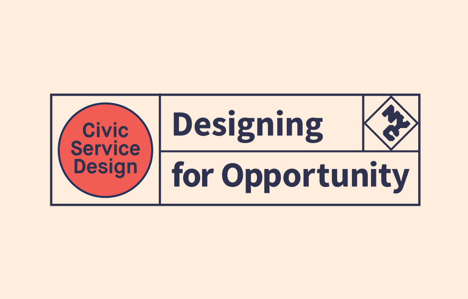 Logo for the “Designing for Opportunity” launch. 