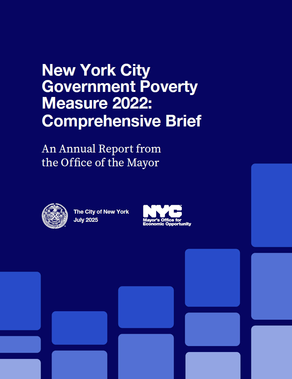Cover of the NYC Government Poverty Measure 2022 Report