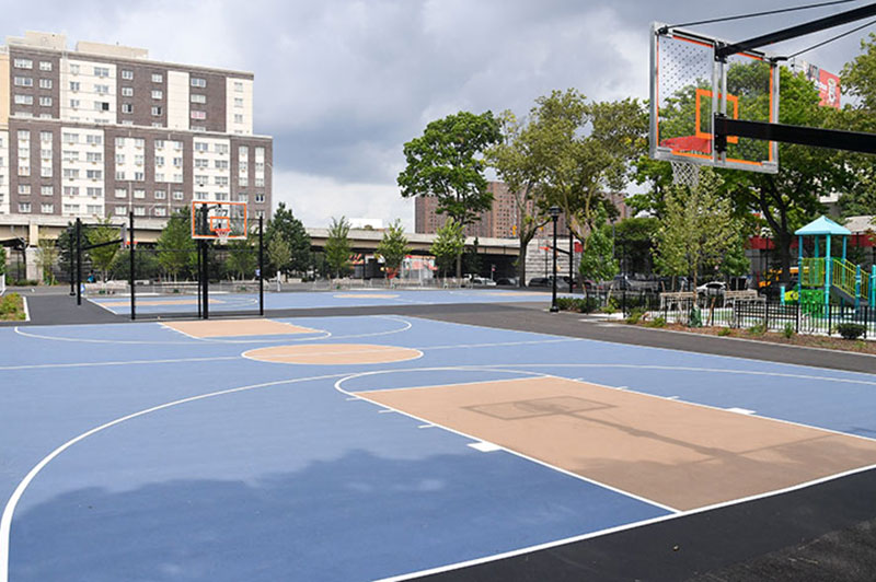 Pulaski Park in Bronx Community District 1. This park was renovated after the Community Board identified it as a need. - Credit: NYC Parks / Daniel Avila