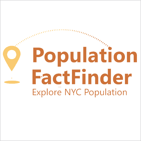 Population  FactFinder logo. Tagline reads “Explore NYC Population”