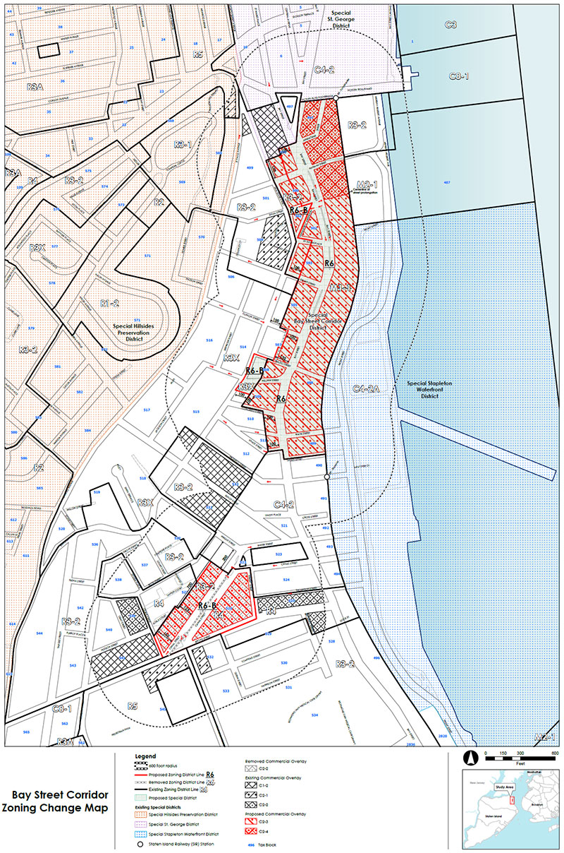 Bay Street Corridor  Proposed Zoning Map