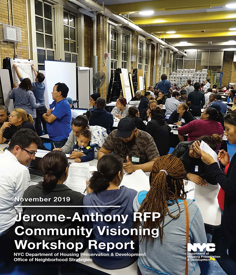 cover of the Jerome Avenue Community Visioning Workshop Report