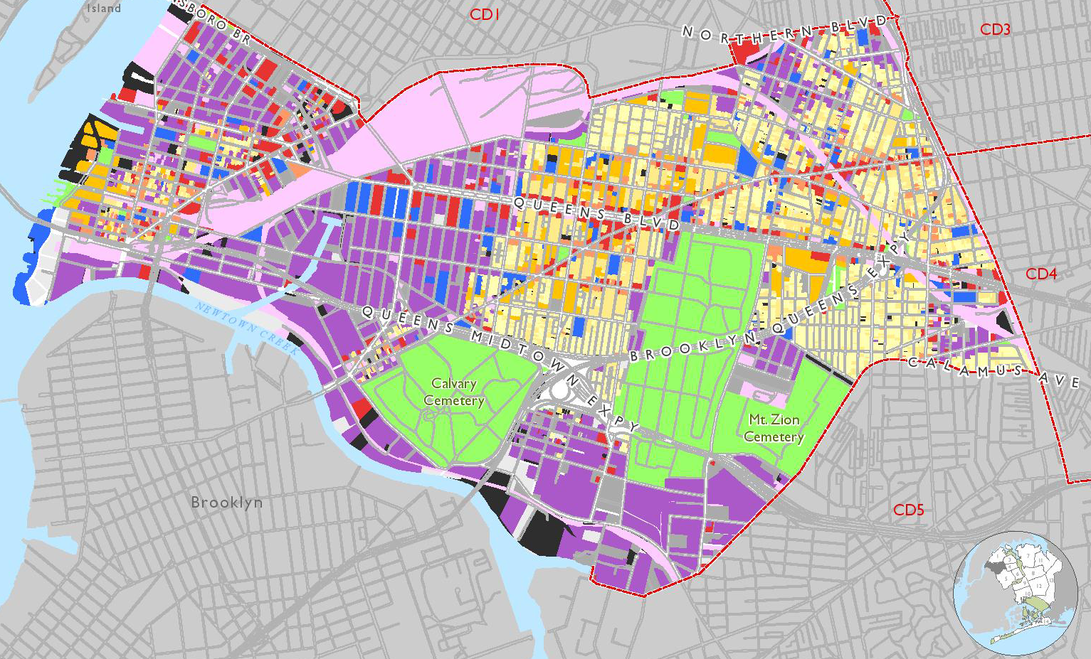 Queens CB2 District Map
