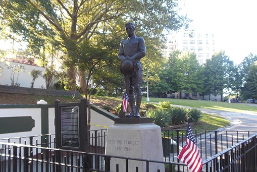 Statue in a park in Woodside