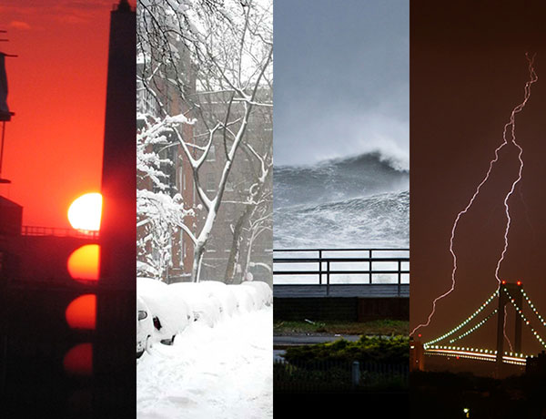 Four seasons of extreme weather in NYC.
                                           