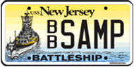 Sample New Jersey license plate